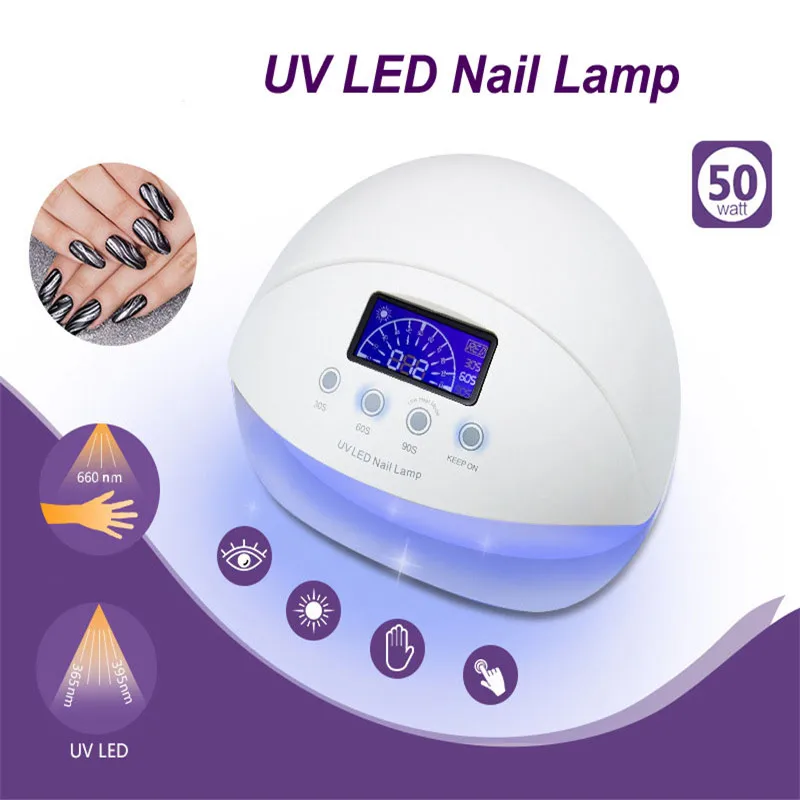 50 Вт для ногтей фрезер на гвозде лампа безболезненный режим инфракрасный Сенсор
