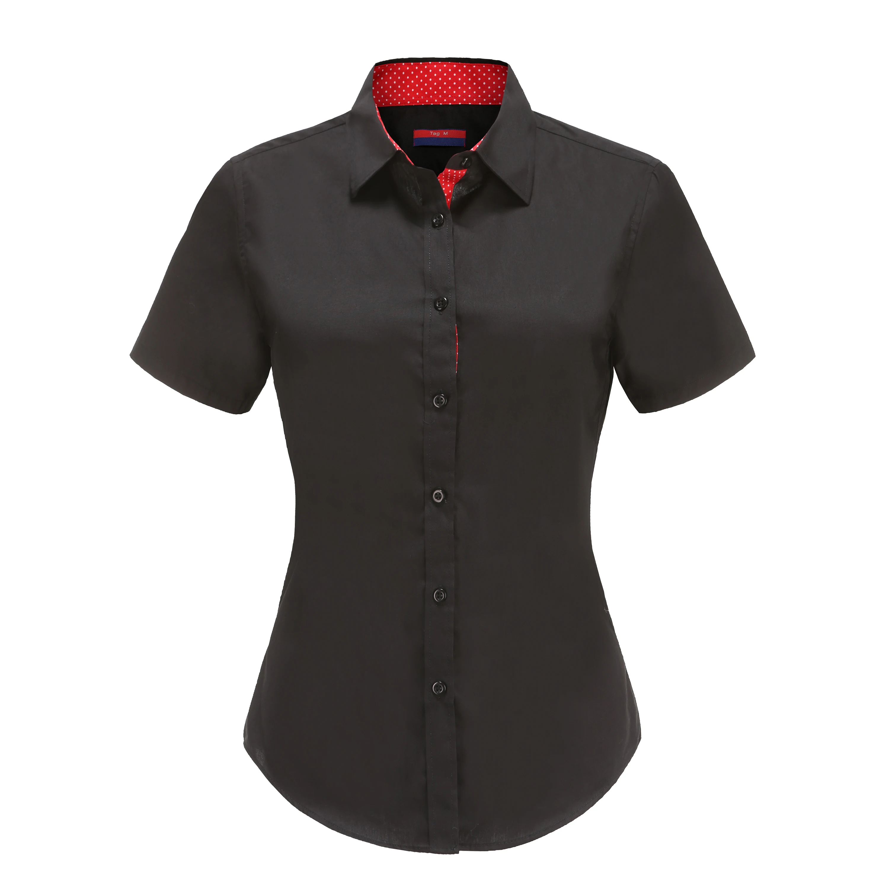 Dioufond 2020 летняя хлопковая блузка в горошек с коротким рукавом белая женская