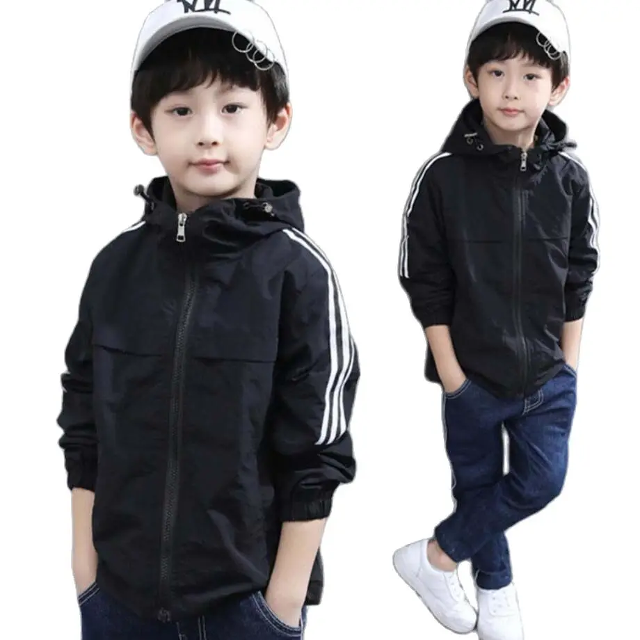 Одежда для мальчиков весенняя куртка ветровка детское пальто с капюшоном