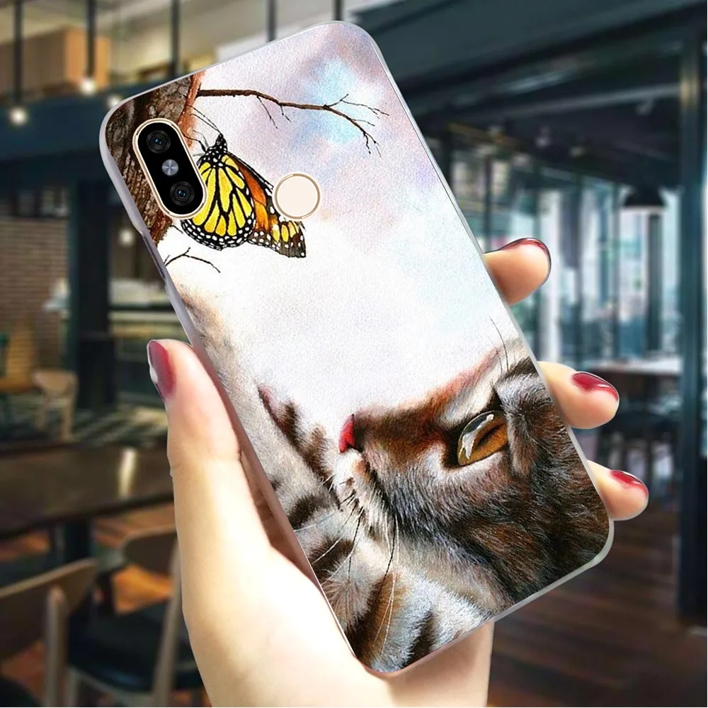 Чехол для телефона с подставкой-бабочкой в виде кошачьего носа женский чехол 4 5 6