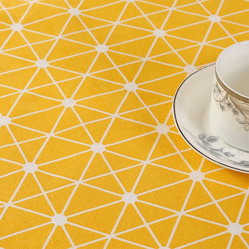 Lanke прямоугольная скатерть с геометрическими узорами украшение для дома и кухни