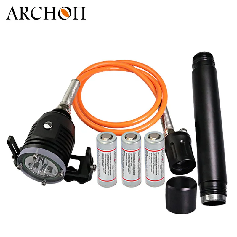 ARCHON DH30-II updat dh30 Дайвинг вспышка светильник Канистра Подводное плавание дайвинг светодиодный светильник профессиональный подводный светильник вспышка светильник