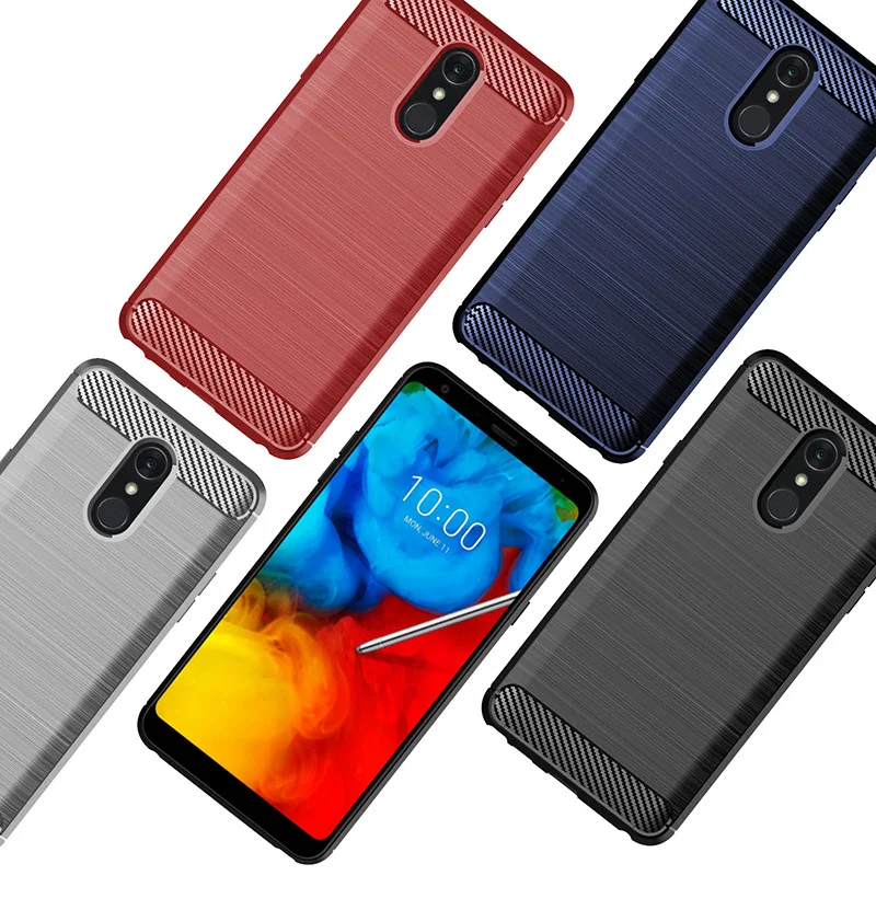 Амортизирующий чехол из мягкого ТПУ с защитой от царапин углеродного волокна