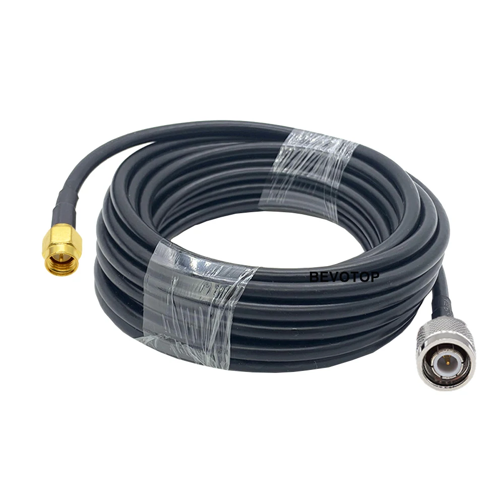 

BEVOTOP TNC Male to SMA Male /Female Series RG58 Pigtail 50 Ohm RF Coaxial Cable RG58 Extension Cord Jumper 50CM 5M 10M 30M