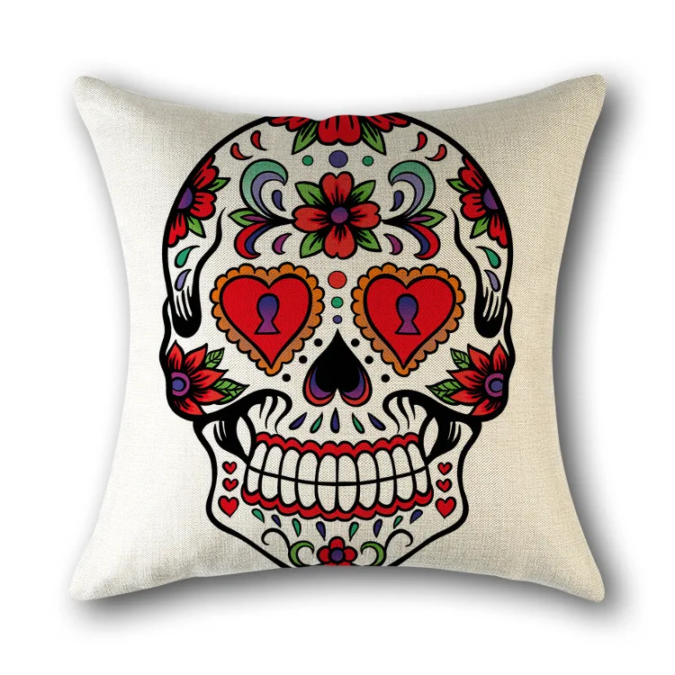 

European and American personality retro linen pillowcase car pillowcase