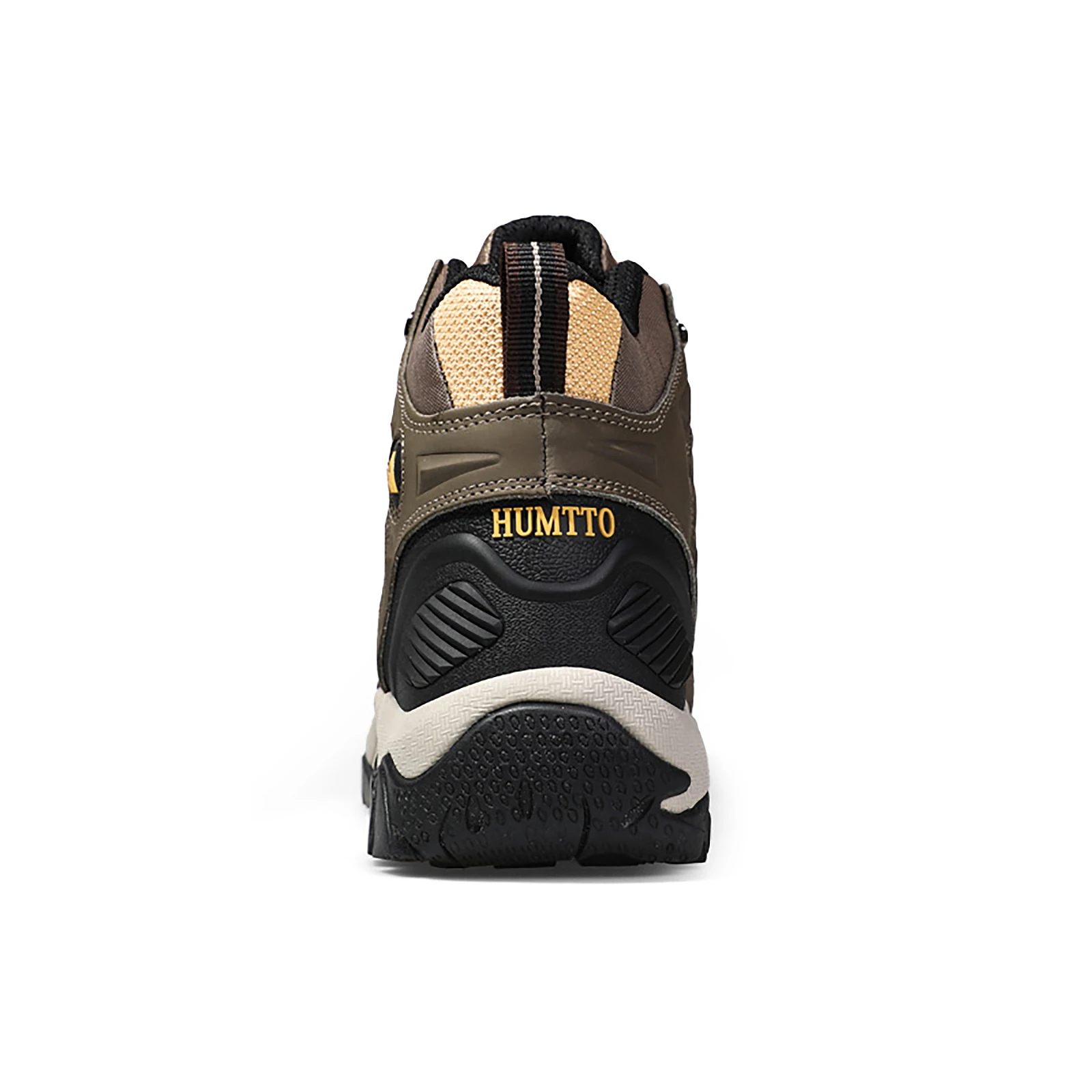 HUMTTO Waterproof Hiking Boots Breathable Leather Sport Mountain Trekking Shoes for Men Outdoor Climbing Walking Mens Sneakers