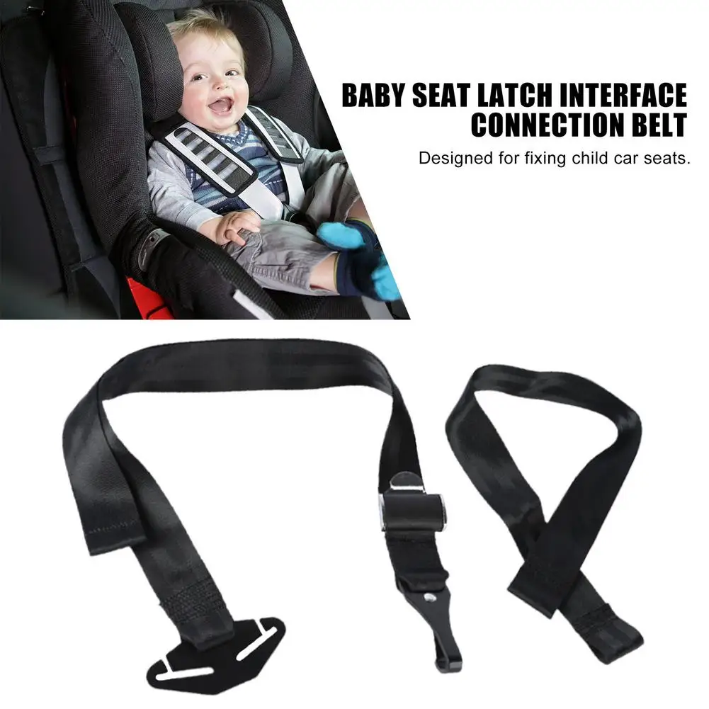 

Car Seat Latch Interface Belt Passenger Baby Seat Strap Connector Universal Steel Latch for Belt Connector Seat Belt Bracket