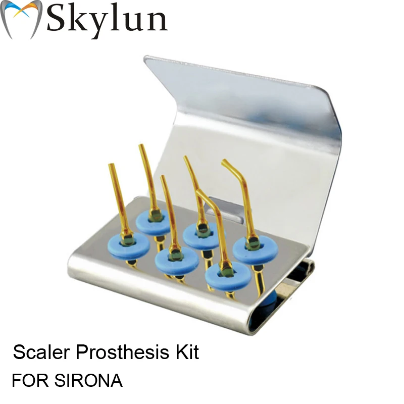 Dental Ultrasonic Scaler Tip Kit Scaler Prosthesis Kit  Fit SIRONA CS1T *2 CS2T *2 CS3T *2 Dental Scaler Tips AT48