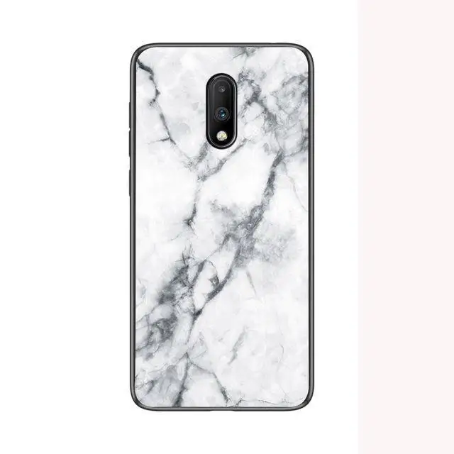 1 Роскошный Мраморный чехол из закаленного стекла для Oneplus 7TPro чехол для Oneplus 7T 7 Pro Ультратонкий чехол для One Plus 7 6 6T 5 5T 1+ 7 Чехол - Цвет: 1