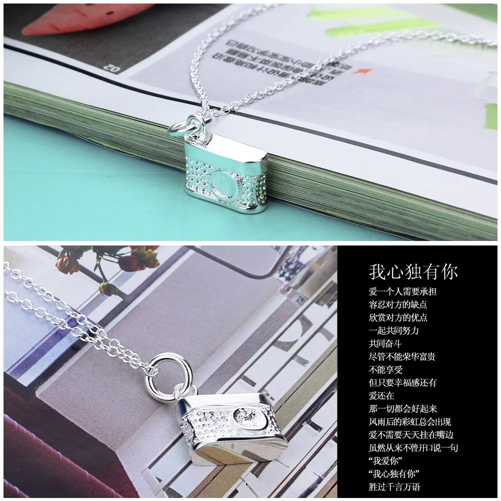 Индивидуальные отличительные подвески посеребренное ожерелье для женщин