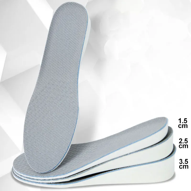 

Height increase insoles for men/women 1.5/2.5/3.5 cm up invisiable arch support orthopedic insoles shock absorption EVA Material