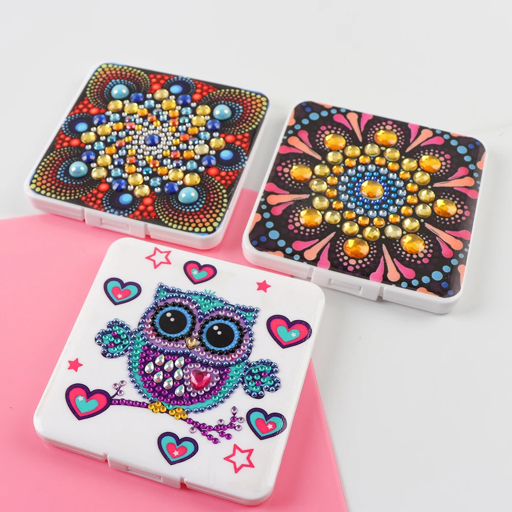 

5D DIY Diamond Painting Mask Storage Box Household DIY Mask Case Organizer Case Plastic Dustproof Drill Craft Mask Holder