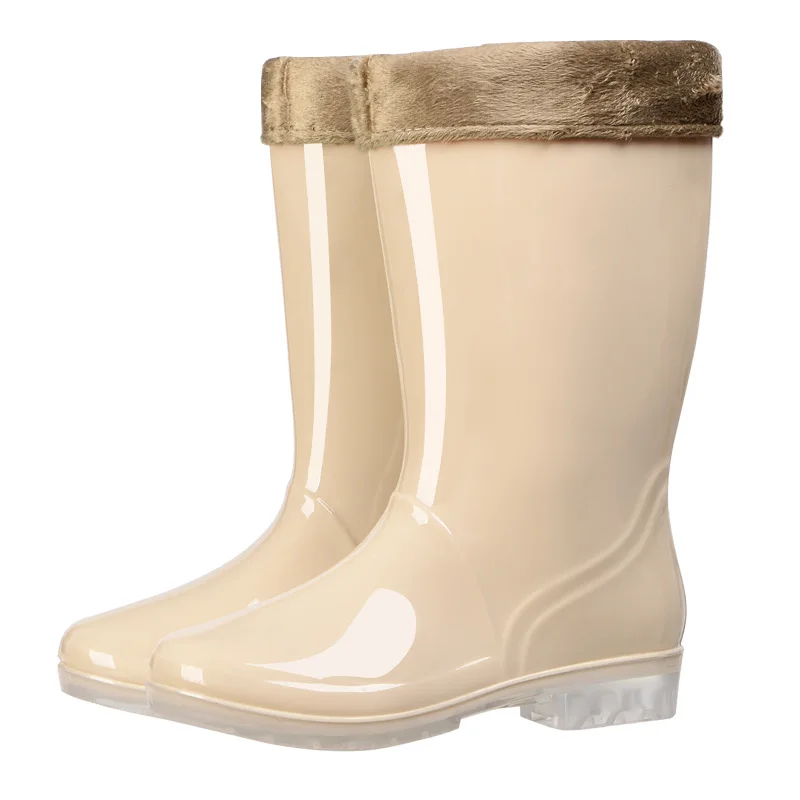 Сапоги Aleafalling женские непромокаемые плотная Съемная непромокаемая обувь без