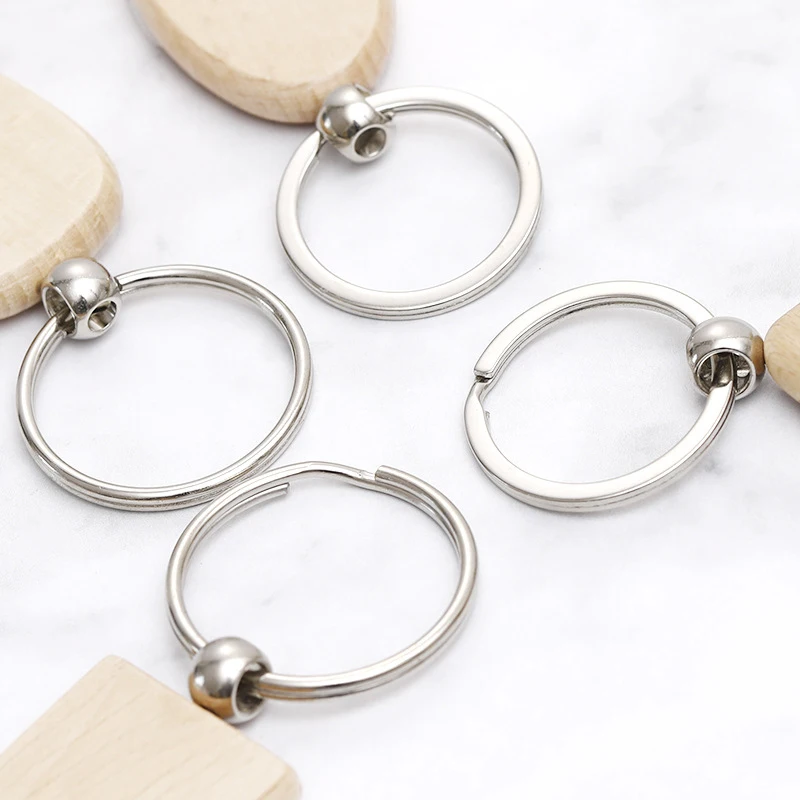 5/10 шт. пустой деревянный брелок круглый прямоугольный DIY рекламный ярлык