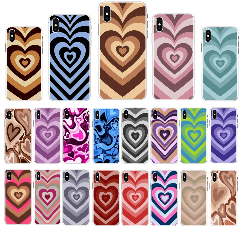 

Love heart Phone Case For iphone 13 Pro Max Case For iPhone 12 11 ProMax XS MAX XR SE2 X Case