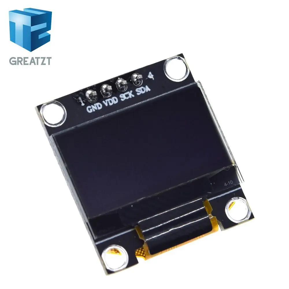 0,96 дюймов IIC Серийный желтый синий OLED дисплей модуль 128X64 IEC SSD1306 12864 плата с ЖК-экраном GND VCC SCL SDA 0,9" для Arduino
