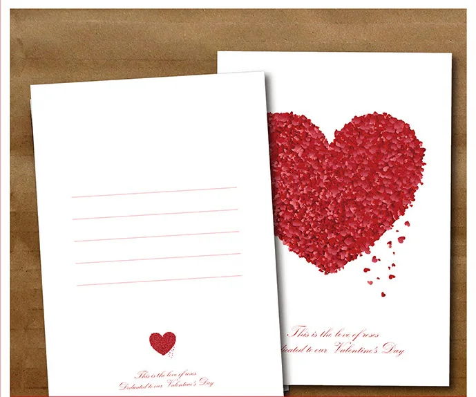 1 шт Розовое сердце для влюбленных записываемая Классическая винтажная