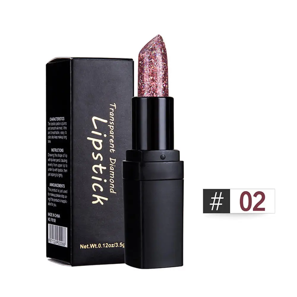

Glitter Lipstick Temperature Change Color Lipstick Metallic Sequins Shimmer Makeup Batom Make Up Crystal Jelly Lipstick Lip Blam