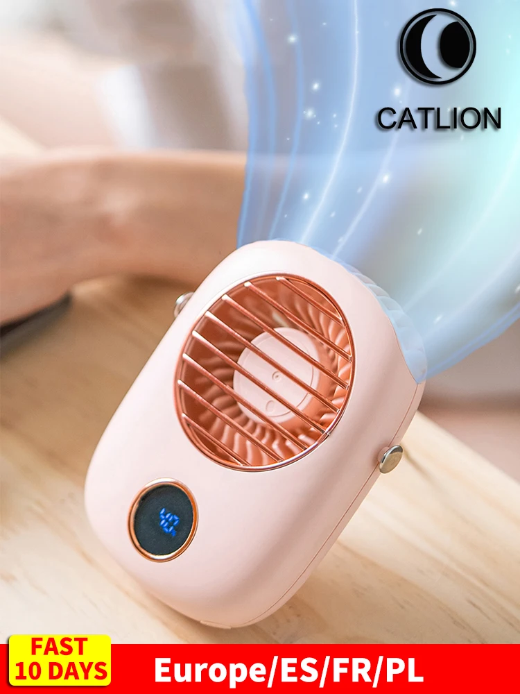 Шейный мини вентилятор Usb 5 В перезаряжаемый портативный бесшумный охлаждающий