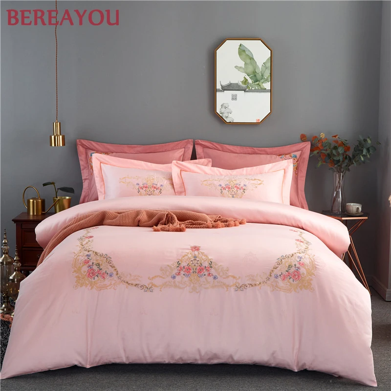 Роскошные постельные принадлежности хлопок сатин отель Винтаж Королевский