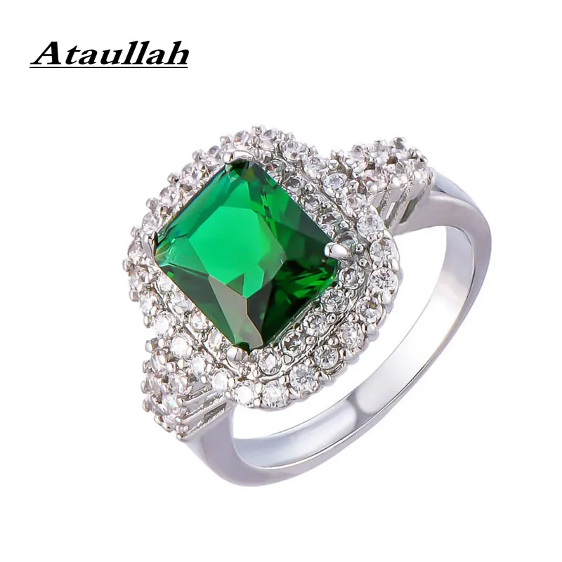 Женское кольцо с изумрудом и сапфиром 3 А|Кольца| |