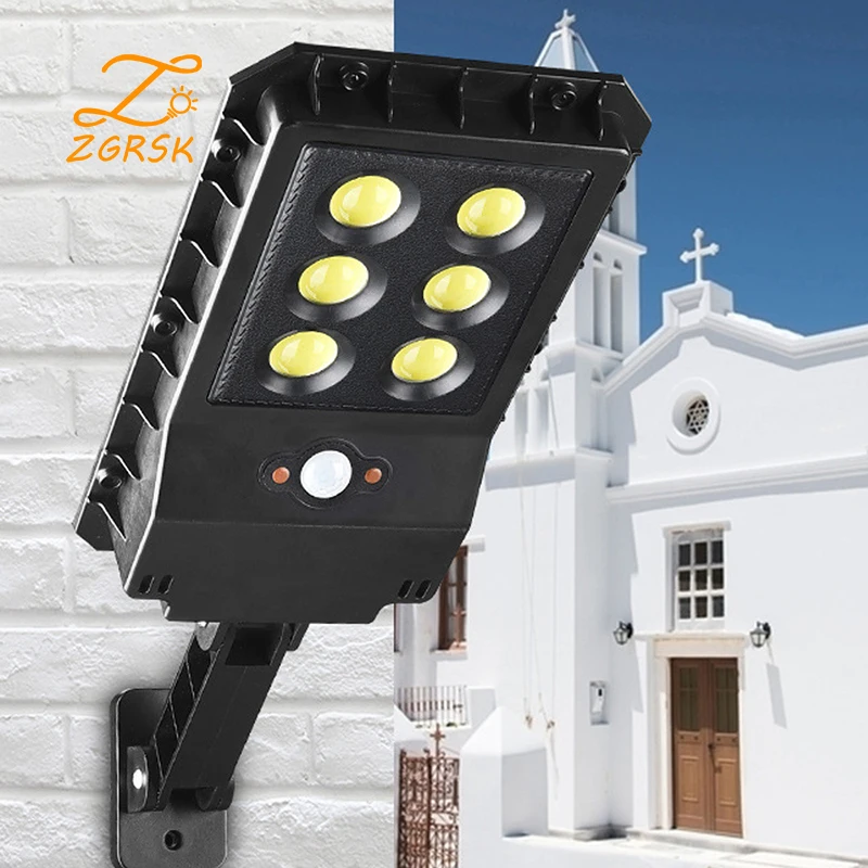 

Outdoor Solar Lamps LED Solar Light Solar Motion Sensor Security Lamp With 3 Modes Remote Controller Garden Solar Street Lights