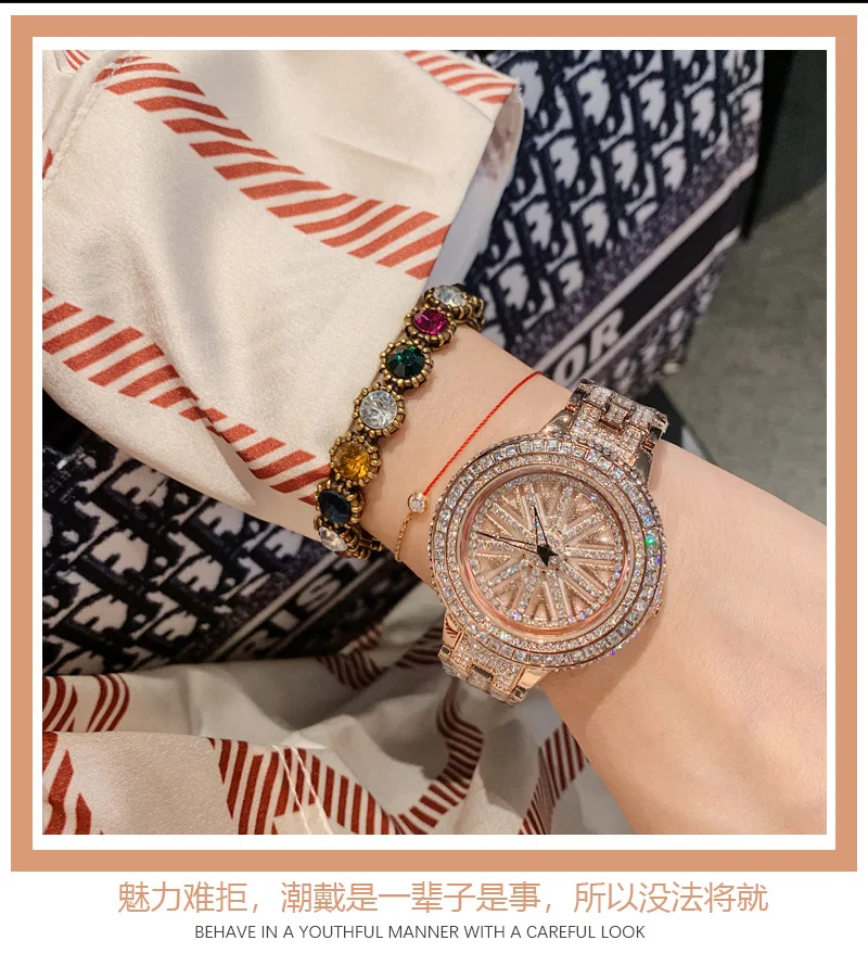 

Will turn Ladies watch Hand-set diamonds Bright Light luxury personality trend Life waterproof Sophisticated Fashion & Casual