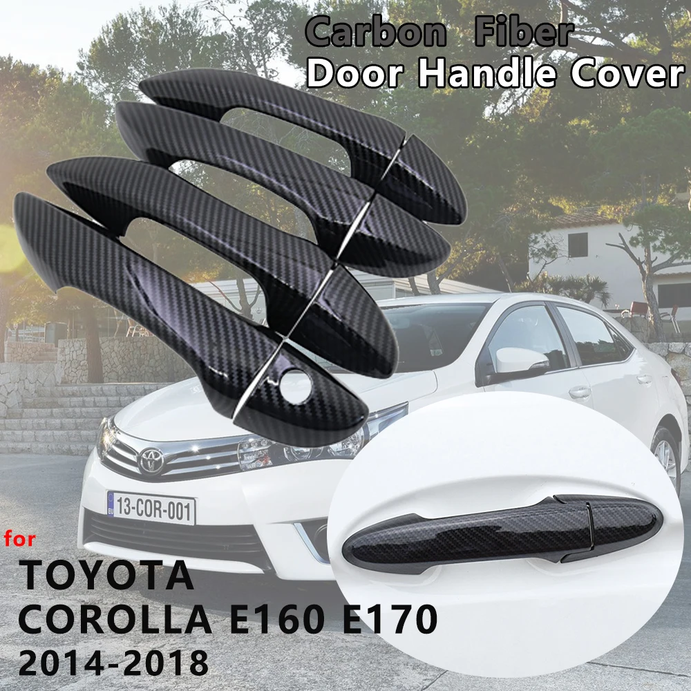 Для Toyota Corolla E160 E170 2014 2015 2016 2017 2018 4 шт. внешняя крышка из углеродного волокна для