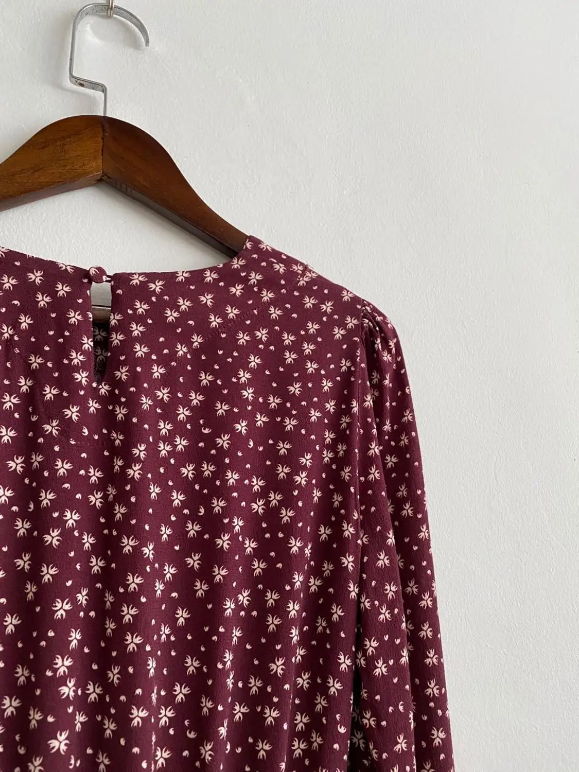 

Floral Print Women O-neck Dress Elastic Waist Long Sleeve Slim Early Autumn Ruffles Dresses