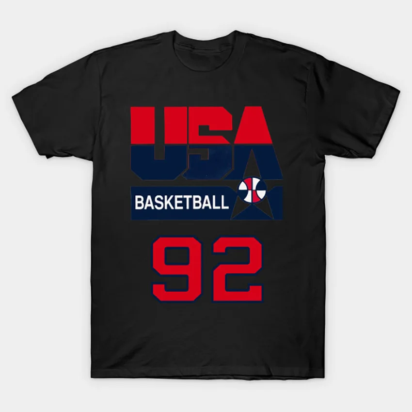 США DREAMTEAM футболка Dream Team 92 dreamteam баскетболист Спорт Винтаж Ретро Юмор