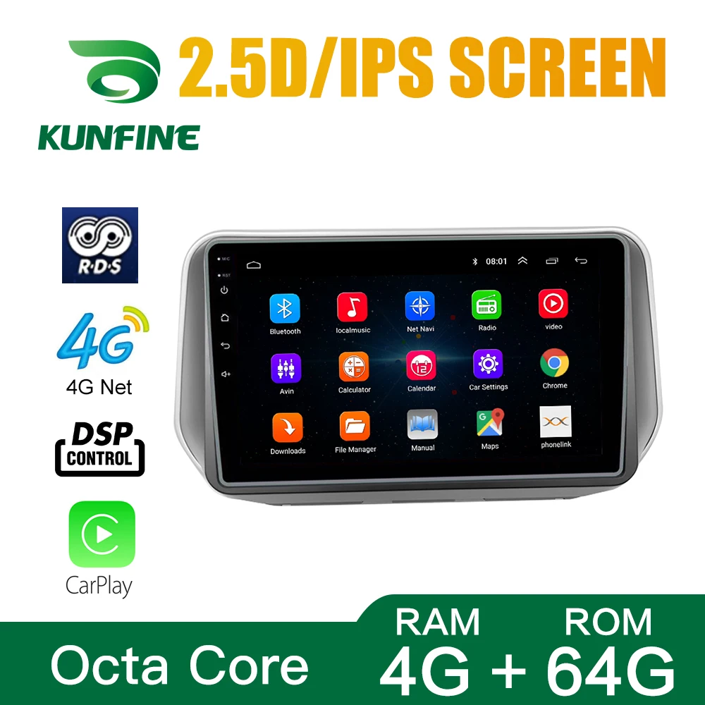 

Восьмиядерный автомобильный DVD-плеер с GPS-навигацией, Android 10,0, автомобильная стереосистема без приборов для HYUNDAI Santa Fe 2018, головное устройство...