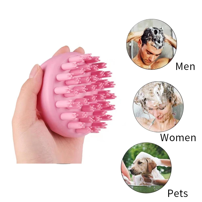 Upgraded Hair Scalp Massager Shampoo Brush for Shower Dandruff Removal Soft Silicone Care Comb Cleaning | Дом и сад