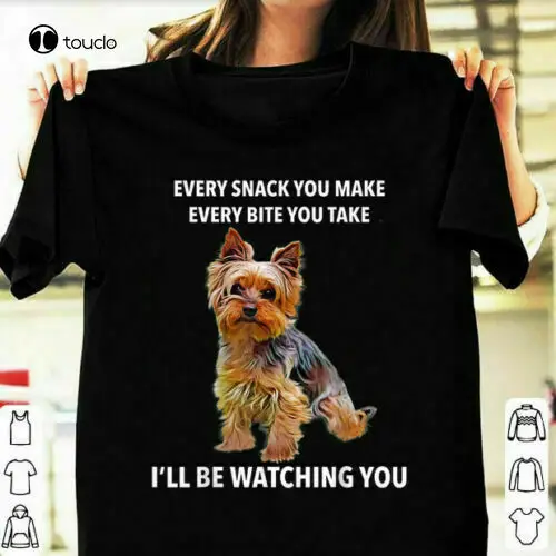 

Забавный подарок для любителей йоркширского терьера, собаки, мамы, папы, футболка для родителей, футболка унисекс