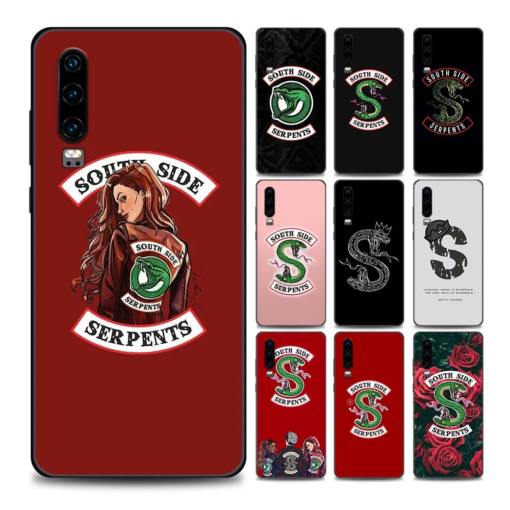 

Riverdale South Side Serpents Snake Phone Case for Huawei P10 Lite 20 30 40 Lite E Pro Plus 50 Pro P Smart Z Soft Silicone Cover