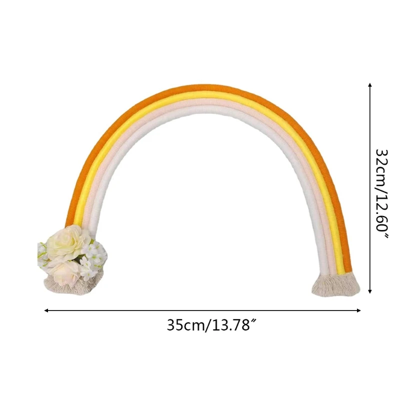 Hechos a mano nuevos accesorios de fotograf&iacute;a reci&eacute;n nacido Arco Iris decoraci&oacute;n beb&eacute; sesi&oacute;n de fotos Arco Iris accesorios beb&eacute; Studio-4