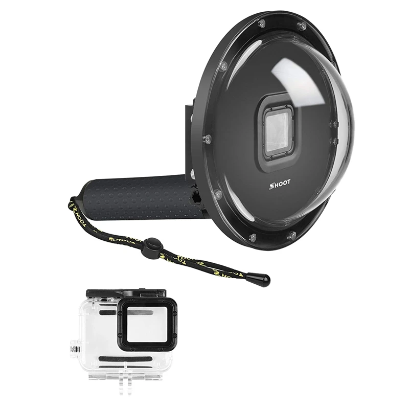 Купольный порт для съемки GoPro Hero 6/Hero 5/Hero (2018) черная камера подводного плавания