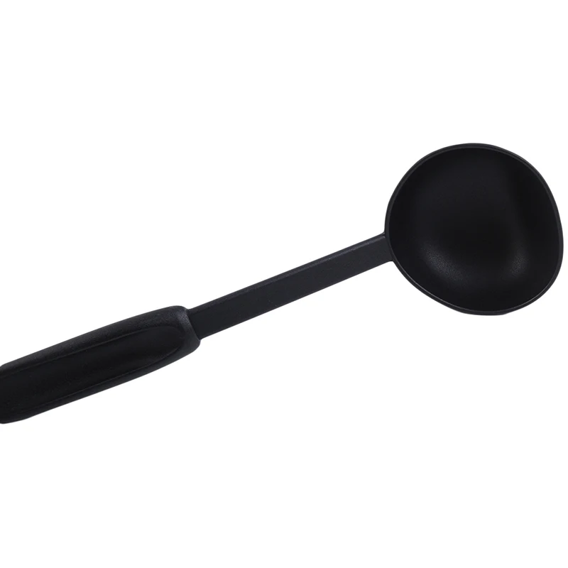 1pc High Quality Kitchen Soup Spoon Cookware Ladle Plastic Black Color Cooking For Serving Utensil Tools | Дом и сад