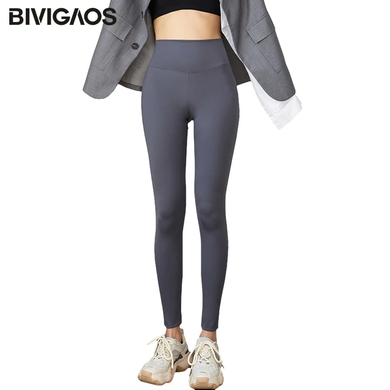 BIVIGAOS новинка 3 цвета женские леггинсы Sharkskin весна лето тонкие обтягивающие