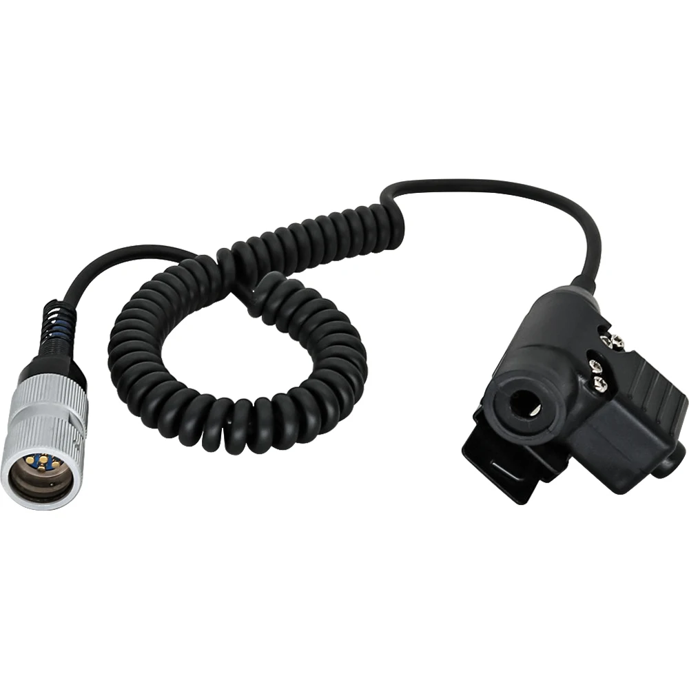 Tactical Headset Adapter U94 Ptt 6-pin Plug Ptt Suitable for PRC152 PRC148 Virtual Box Airsoft Military Headset Ptt