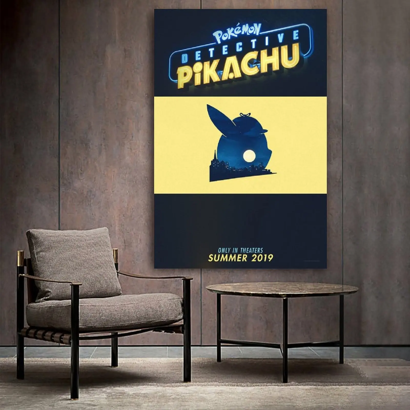 

Pokémon Detective Pikachu Film Poster Canvas Art Poster and Wall Art Picture Print Modern Family bedroom Decor Posters