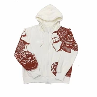 chinese style paper cut patternzip up hoodie sweatshirt spring and autumn thinjacket clothes women long sleeve pullovers 2021