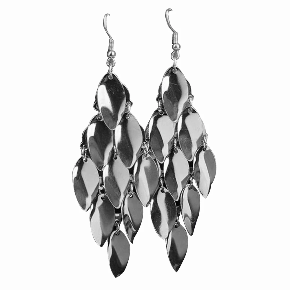 Модное ювелирное изделие 2019 висячие серьги для женщин покрытые золотом и