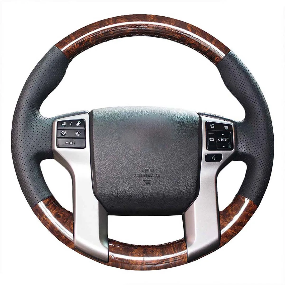 

Car Steering Cover Case for For Toyota Land Cruiser Prado 2009-2017 Land Cruiser 2010-2015 Tacoma Tundra Sequoia 2014-2020