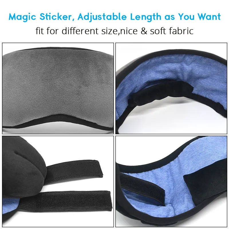 New Wireless Bluetooth Sleeping Eye Mask For Sleep Headphones Music Headset Eyeshade With Microphone Earphone | Электроника