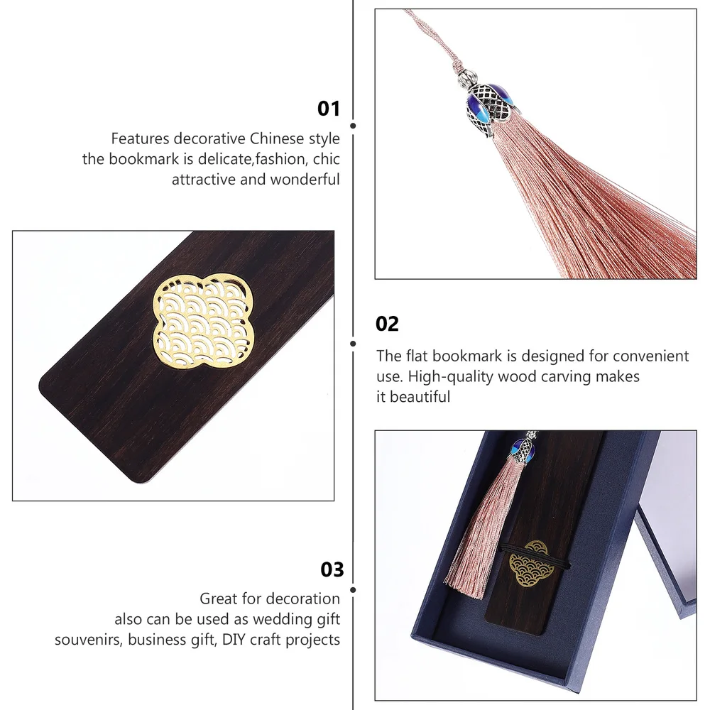 

Creative Wood Exquisite Chinese Style Gift Page Marker