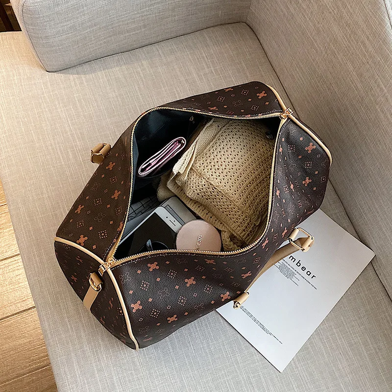Розовая спортивная сумка Sugao, кожаная дорожная сумка, сумка для выходных, модная сумка для ночной носки, вещевая сумка, Высококачественная с... от AliExpress RU&CIS NEW