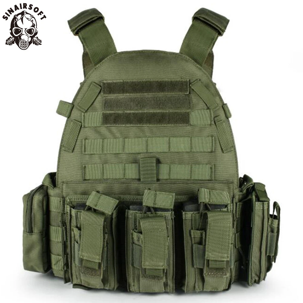 

SINAIRSOFT Tactical Vest Airsoft Outdoor Hunting Assault CS Military Army Molle Dump Combat Magazine Pouch Body Vest LY1807