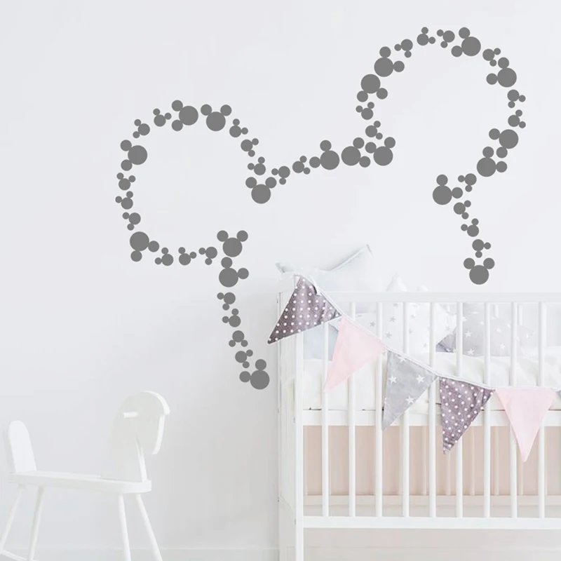 Дисней Микки Маус виниловые наклейки на стену для детской комнаты декоративные