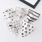 Детские нагрудники, треугольные двойные хлопковые нагрудники для кормления мальчиков и девочек, Слюнявчики, Одежда для младенцев, 5 шт.компл.