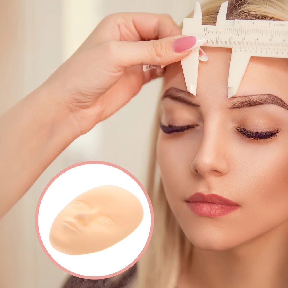 

2pcs Practice Skin Head Facial Training Skins (Assorted Color)